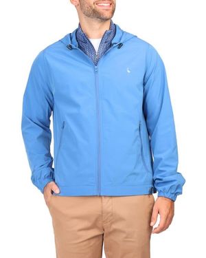 Tailorbyrd Hooded Performance Athletic Jacket - Blue