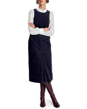Boden Ula Sleeveless Corduroy Midi Dress - Blue