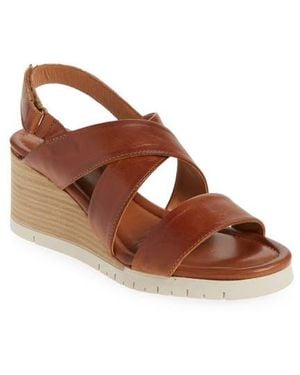 Miz Mooz Morgana Wedge Sandal - Brown