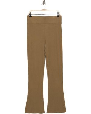 Rag & Bone The Knit Rib Flare Pants - Natural