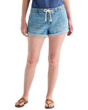 Lucky Brand Slouchy Jean Shorts - Blue