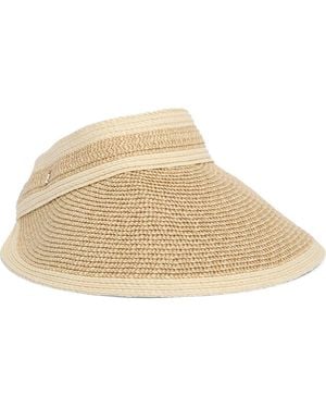 Vince Camuto Rollup Straw Visor - Natural