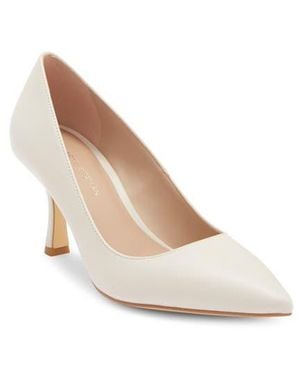 Stuart Weitzman Isla Leather Pump - White