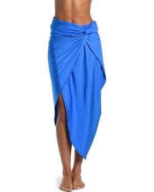 Sunshine 79 Solids Convertible Faux Wrap - Blue