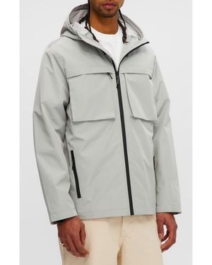 Noize Andreas Water Resistant Rain Coat - Gray
