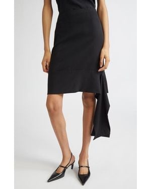 BITE STUDIOS Una Organic Wool Sash Skirt - Black