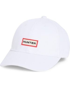 HUNTER Logo Baseball Cap - White