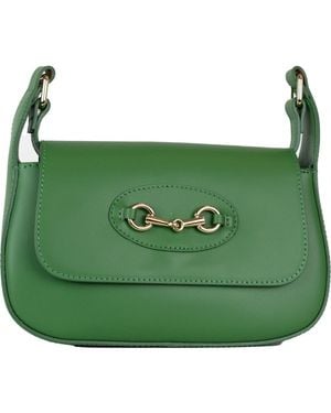 Persaman New York Reagan Bit Leather Shoulder Bag - Green