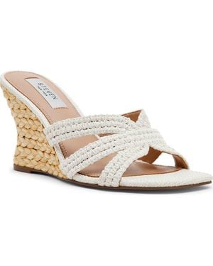 Steven New York Winona Wedge Sandal - White