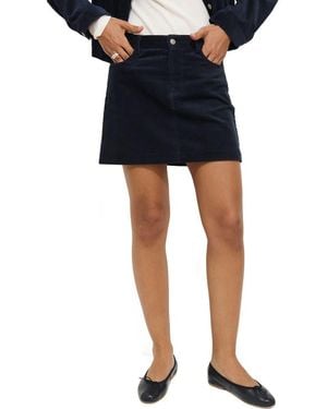 Alex Mill Camden Cotton Corduroy Miniskirt - Blue