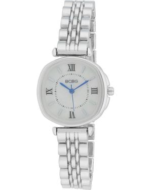 BCBGMAXAZRIA Oval Bracelet Strap Watch, 28Mm - Gray