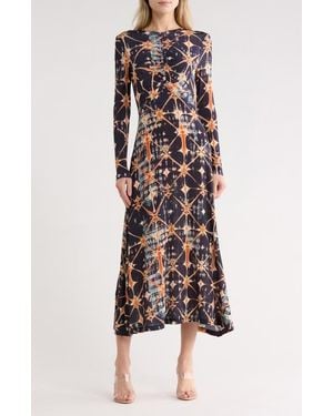 dress knitted pleated hem SEROYA Maxime Dress Yellow main image 0
