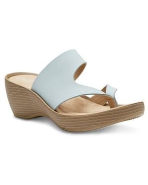 Eastland Laurel Leather Platform Wedge Sandal - White
