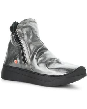 Softinos Abil Platform Wedge Bootie - White
