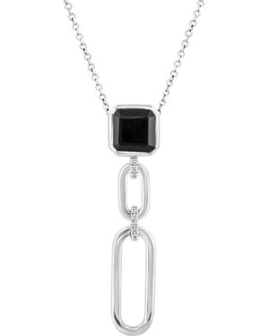 Effy Diamond & Onyx Pendant Necklace - Black