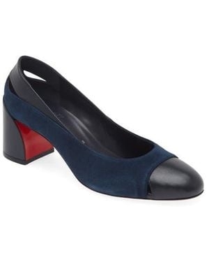 Christian Louboutin Miss Duvette Cap Toe Pump - Blue