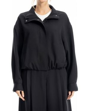 Max Studio Bubble Hem Jacket - Black