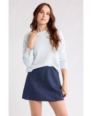 Abound Cozy Crew Pullover Sweater - Blue