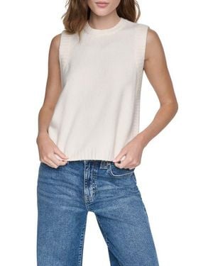 DKNY Deep Armhole Sweater Vest - Blue