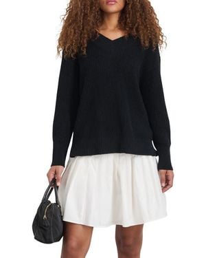 Alex Mill Arielle Linen & Cotton Sweater - Black