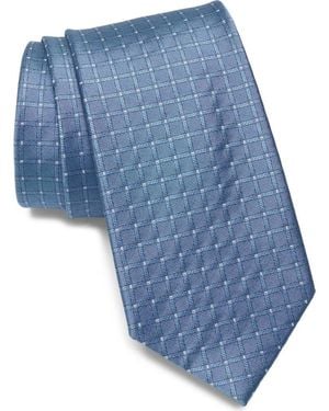 Calvin Klein Brunswick Micro Grid Tie - Blue