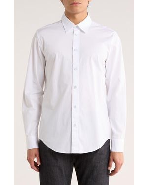 Rag & Bone Zane Stretch Cotton Button-Up Shirt - White