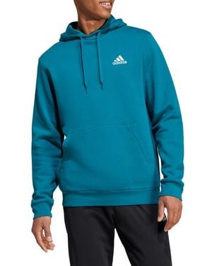adidas Essential Cotton Blend Hoodie - Blue