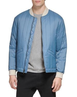 Dockers Nylon Quilted Bomber Jacket - Blue