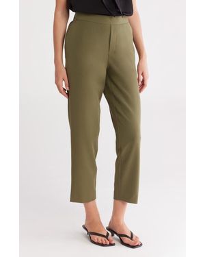 Gemma Jane Effortless Crop Straight Leg Pants - Green
