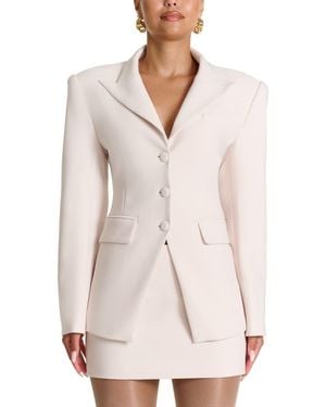 Naked Wardrobe Fitted Blazer - White