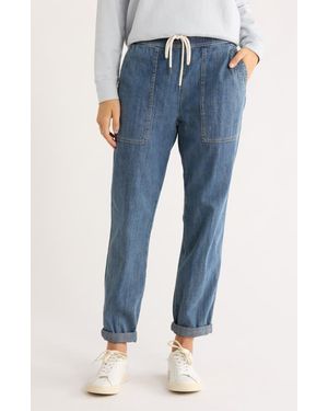 James Perse Cotton Chambray Denim Pants - Blue