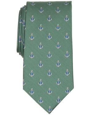 Brooks Brothers Anchors Print Tie - Green