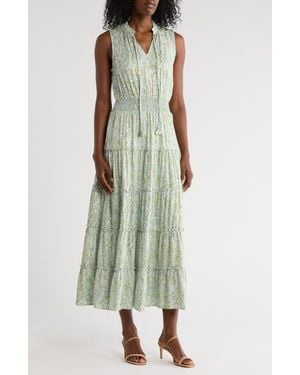 Halogen® Tiered Maxi Dress - Blue
