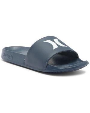 Hurley Logo Slide Sandal - Blue