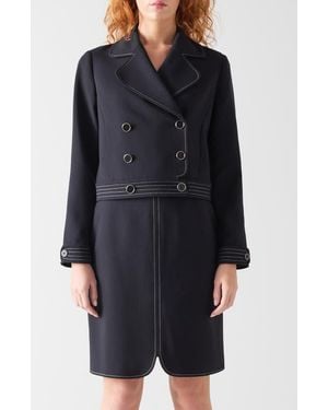 LK Bennett Eugine Crop Jacket - Black