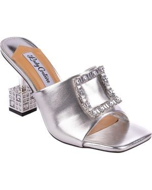 Lady Couture Casino Slide Sandal - Metallic