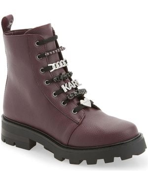 Karl Lagerfeld Mela Lug Sole Boot - Brown