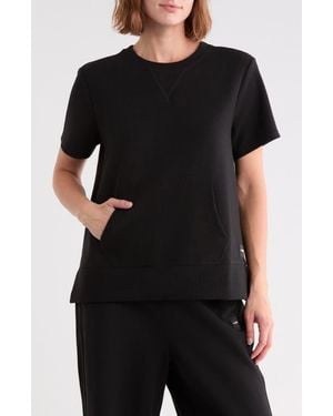 DKNY Crewneck Sweatshirt With Kangaroo Pocket - Black