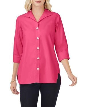Foxcroft Pandora Non-Iron Cotton Shirt - Pink