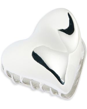 Tasha Metal Heart Claw Clip - White