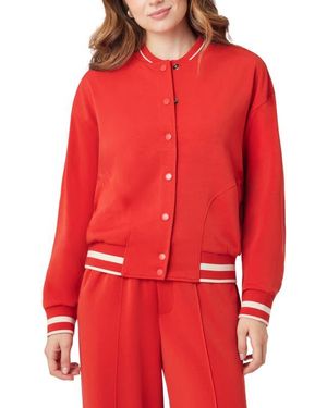 Scotch & Soda Stripe Trim Bomber Jacket - Red