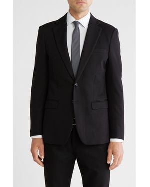 T.R. Premium Solid Slim Fit Blazer - Black