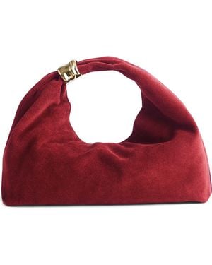 Madewell The Suede Mini Ring Pouch - Red