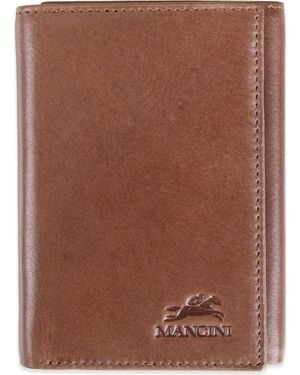 Mancini Rfid Trifold Wallet - Brown
