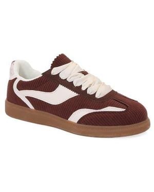 BERNESS Corduroy Lace Up Sneaker - Brown