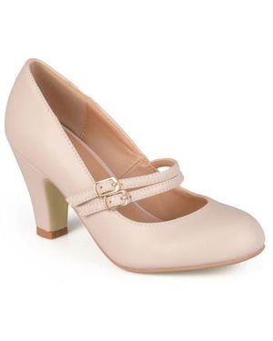 Journee Collection Windy Mary Jane Pump - Pink