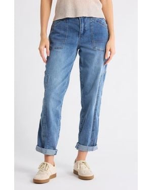 Democracy Taper Straight Leg Jeans - Blue