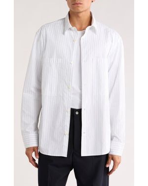 NN07 Freddy Organic Cotton Button-Up Shirt - White