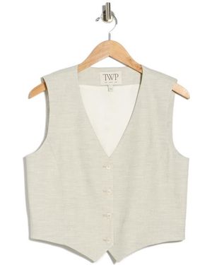 Twp Kikis Cotton Blend Vest - Natural