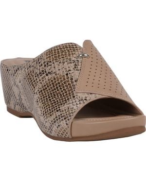 Gc Shoes Dacia Wedge Slide Sandal - Brown